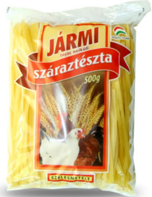 JÁRMI tojás nélküli száraztészta, 500 g - SZÉLESMETÉLT