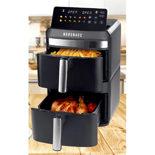 NORDHAUS DUAL STACK 12L (6L+6L) Levegős olajsütő