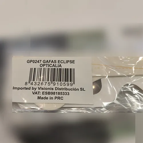 OPTICALIA GAFAS ECLIPSE Napfogyatkozás szemüveg