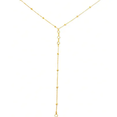Collier sexy en or avec diamants en forme de Y. Collier long et brillant en or pour les femmes Nyaklánc