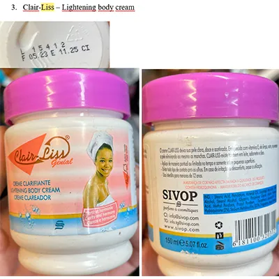 Sivop parfums and cosmetiques Clair-Liss Bőrvilágosító krém