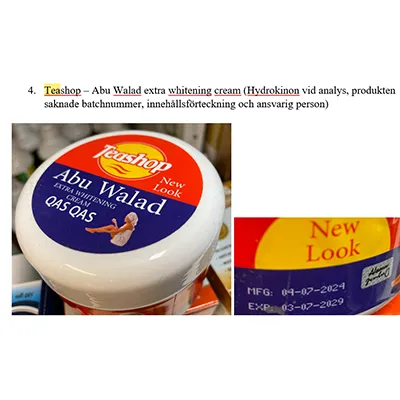 Teashop Abu Walad extra whitening cream Bőrvilágosító krém