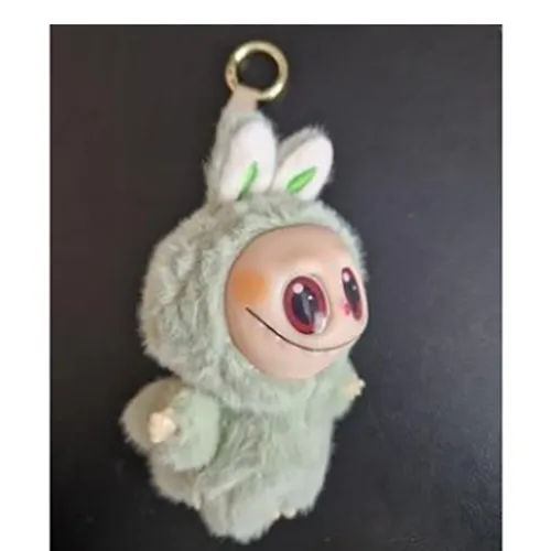 Labubu-Style Plush Toy with Pull Cord Puha játék kulcstartóval