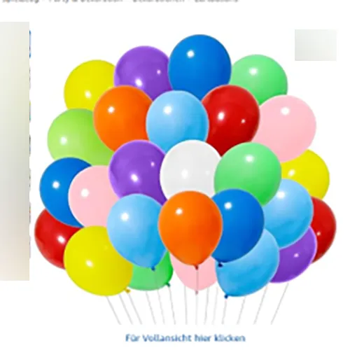 Bipl Bunte Luftballons, Partydeko, Deko Geburtstag Léggömbök