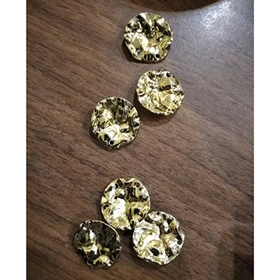 Metal pendant circle gold (B89) Függő