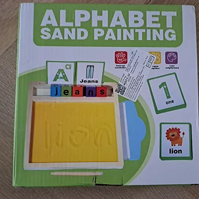 Lion Alphabet Sand Painting Homok aktivitás játék