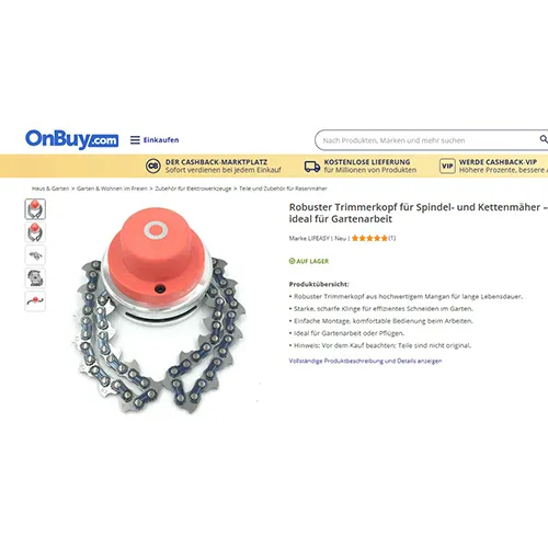 LIFEASY Universal Trimmerkopf Kette Csatolmány bozótvágóhoz
