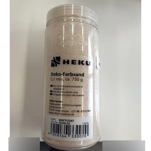 HEKU Gmbh papierwaren und konsumergüter high-quality decoration sand color cream Dekorációs homok