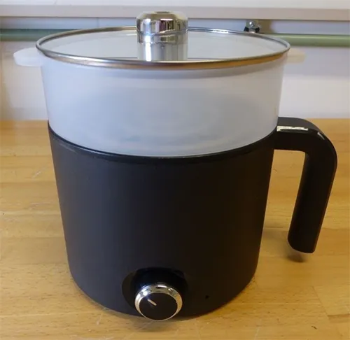 Black Small Electric Hot Pot Multi-Function Elektromos főzőedény