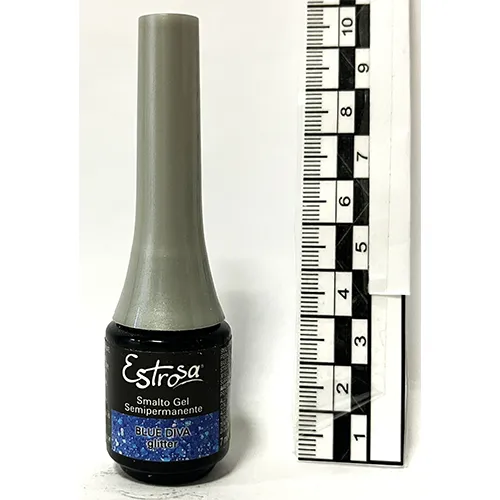 Estrosa Blue Diva Glitter Gél körömlakk
