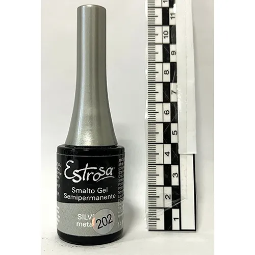 Estrosa Silver Metallic Gél körömlakk