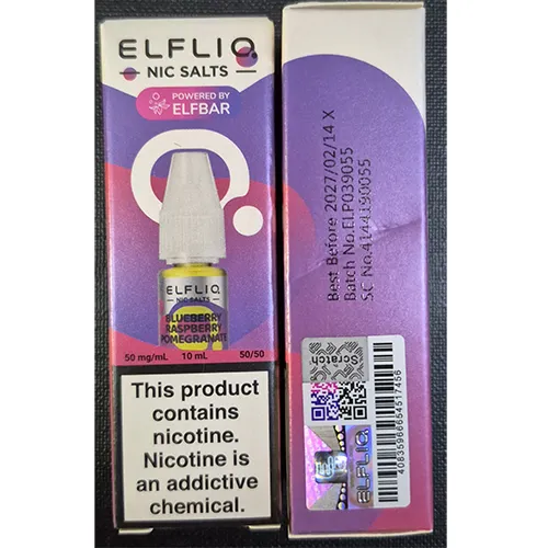 ELFLIQ NIC SALTS, POWERED BY ELFBAR Elektronikus cigaretta patron