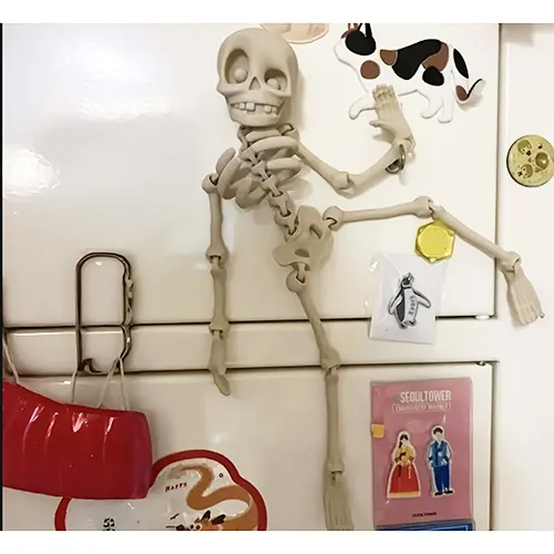 Skeleton refrigerator magnet Játékmágnes