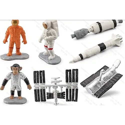 1Set Simulation Satellite Rocket Space Capsule Universe Nine Planets Ornaments Játékszett