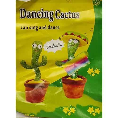 SINGING AND DANCING ELECTRIC TOY CACTUS Akkumulátoros játék