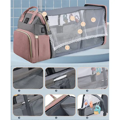 New Mummy Crib Backpack Utazóágy