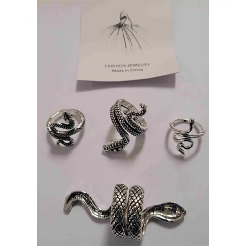 Silver Snake Ring Gyűrű