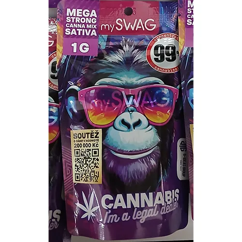 mySWAG MEGA STRONG CANNA MIX SATIVA Dohányzásra szolgáló növényi termék