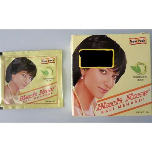 Black Rose Kali Mehandi Powder Hair Dye Hajfestékek