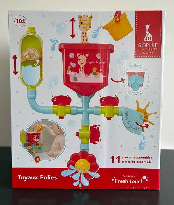 Sophie la girafe Tuyaux Folies Fürdőjáték szett