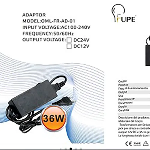 FUPE Alimentation Transformateur 12V 36 W Adapter