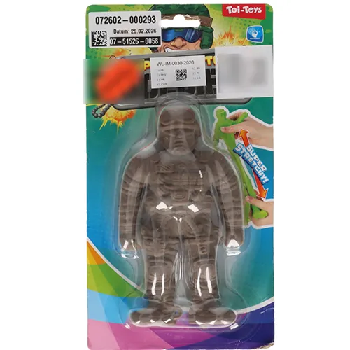 TOI-TOYS Super Stretchy Soldier Homokkal töltött figurás játék