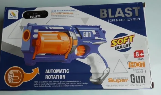Lefan Toys pistolet de tir continu avec cible et balles à trou souples Játékpisztoly