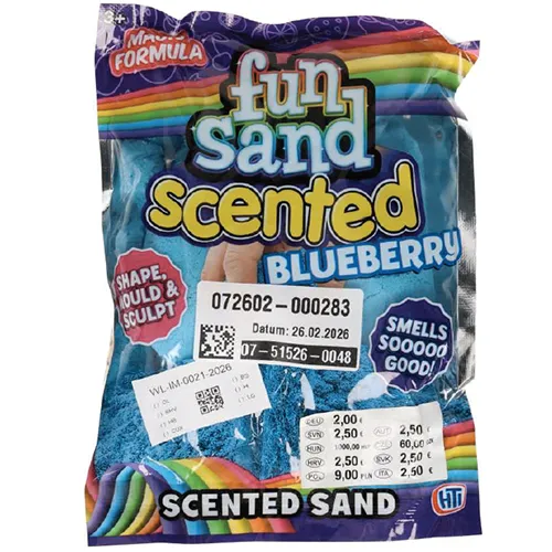 HTI Fun Sand Scented Blueberry Homokkal töltött játék