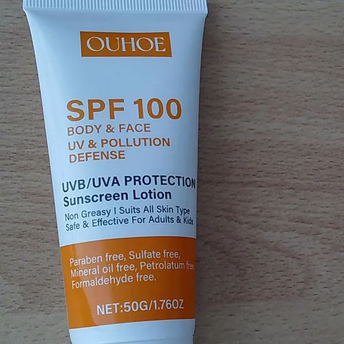 OUHOE SPF100 BODY & FACE, UV & POLLUTION DEFENSE, UVB/UVA PROTECTION Sunscreen Lotion Napernyő