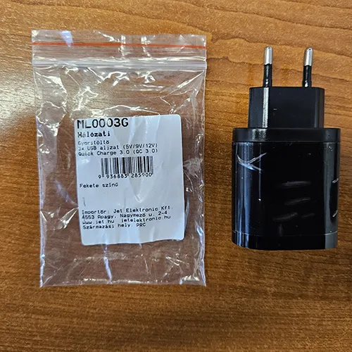 Hálózati Gyorstöltő USB töltő