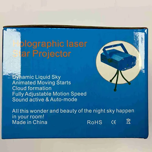 Mini Laser stage lighting. Holographic laser star projector Lézeres projektor