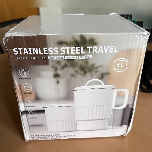 Stainless Steel Travel Electric Kettle Elektromos vízforraló