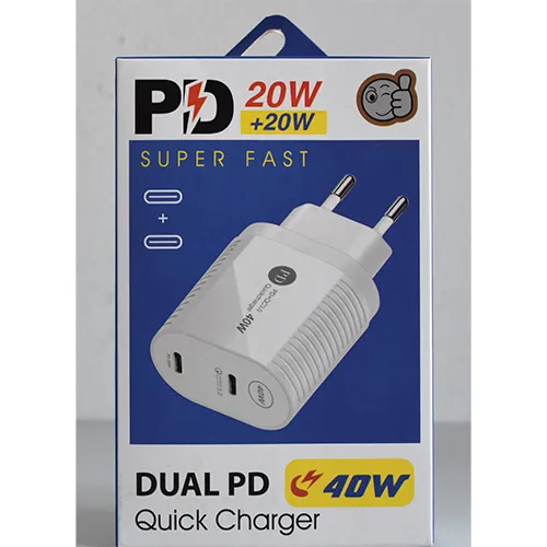 DUAL PD 40W Quick Charger USB töltő