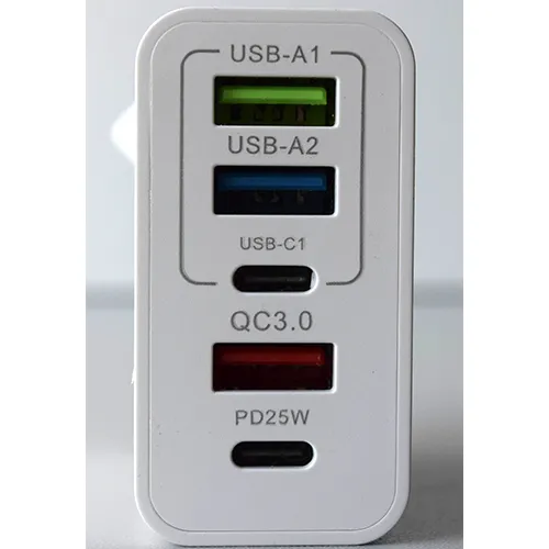 GAN CHARGER 65W MAX 5 USB töltő
