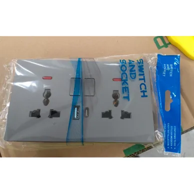2-Gang Universal Wall Socket Fali aljzat