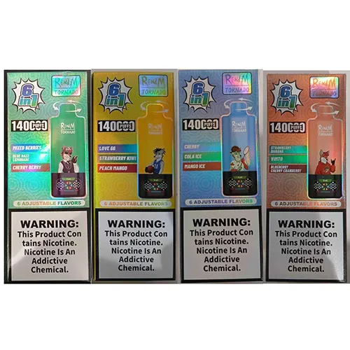 RENdM TORNADO 6in1 140000 PUFFS 2% NICOTINE Eldobható elektronikus cigaretta