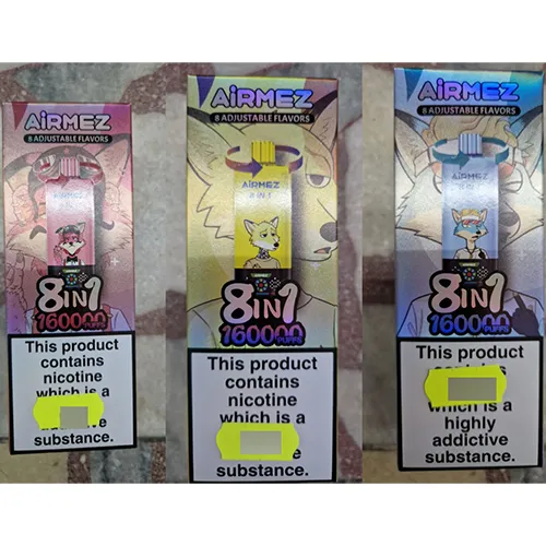 AiRMEZ 8 ADJUSTABLE FLAVORS, 8in1, 160000 puffs Eldobható elektronikus cigaretta