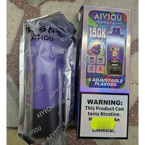 AIVIOU WASPE 150K, 6 ADJUSTABLE FLAVORS, 150000 puffs Eldobható elektronikus cigaretta