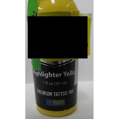 PLATINUM Dynamic Highlighter Yellow Premium Tattoo Ink. Tetoválás tinta