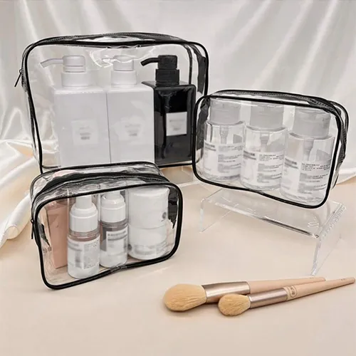 Beauty tools, 3 waterproof plastic bags Műanyag zacskó szett
